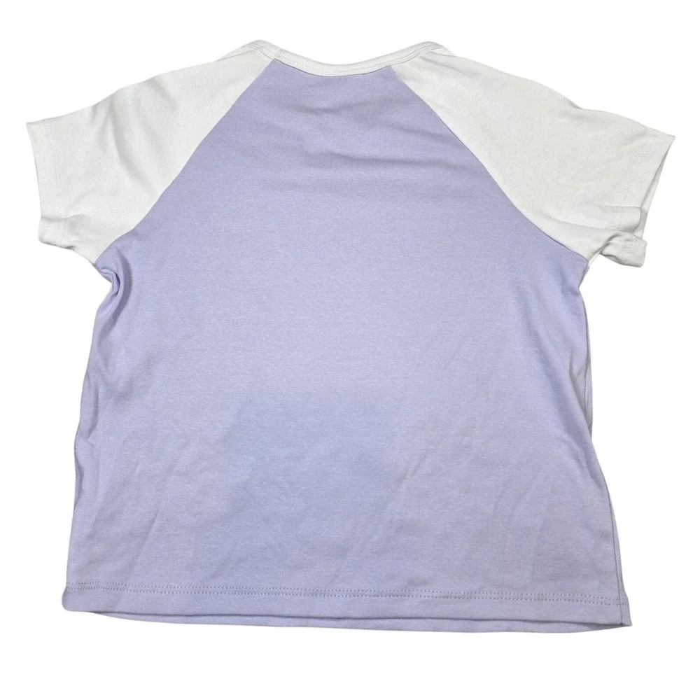 Dr. Seuss Kids Raglan Graphic T-Shirt‎ Lavender White Cat in the Hat Grinch Sz 8